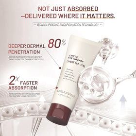 ZZILME applied to neck demonstrating smoothing benefit and easy glide