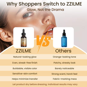 ZZILME texture serum drop showing lightweight consistency for hydration benefits