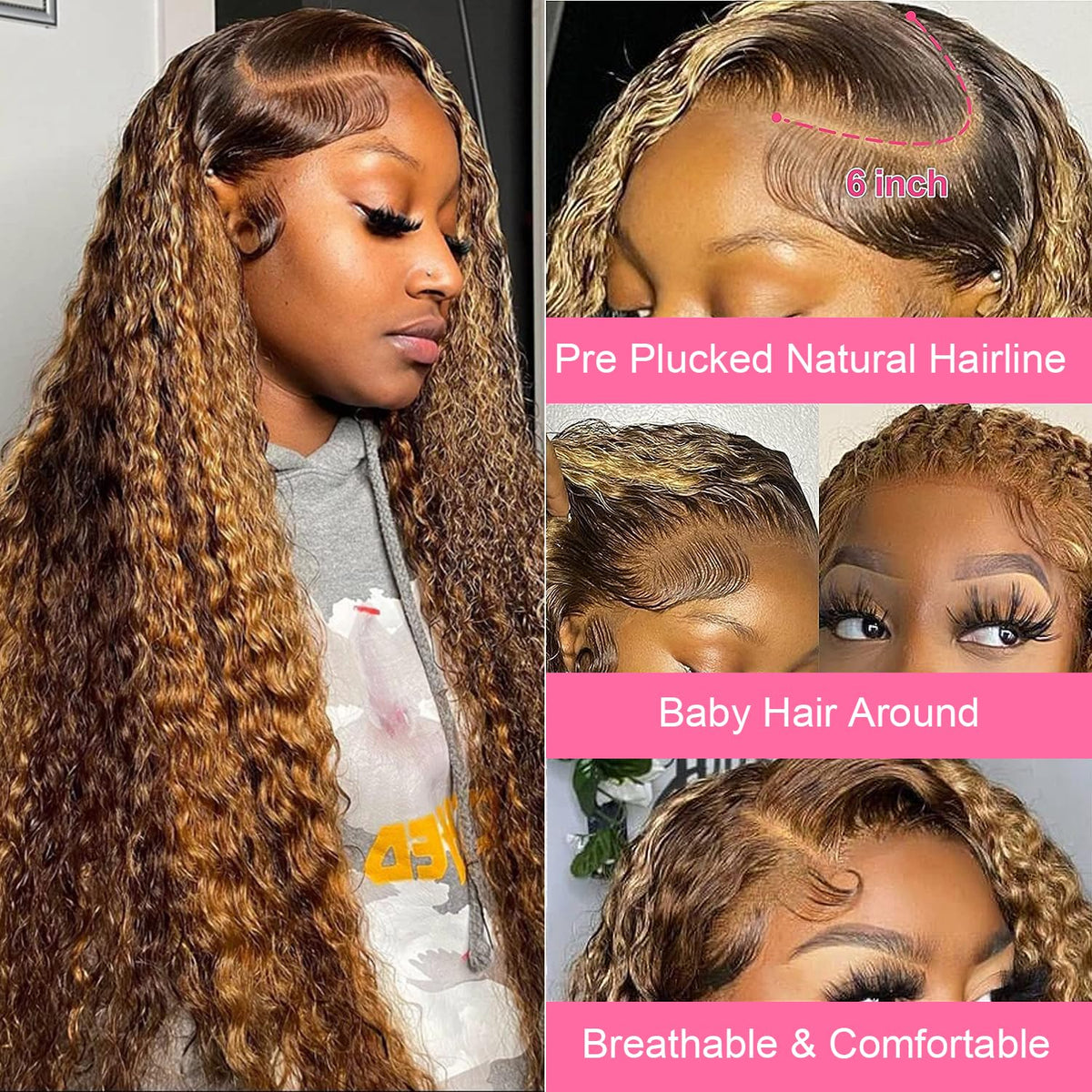 ZZMDS close-up of transparent 13x6 lace frontal showing realistic scalp benefit