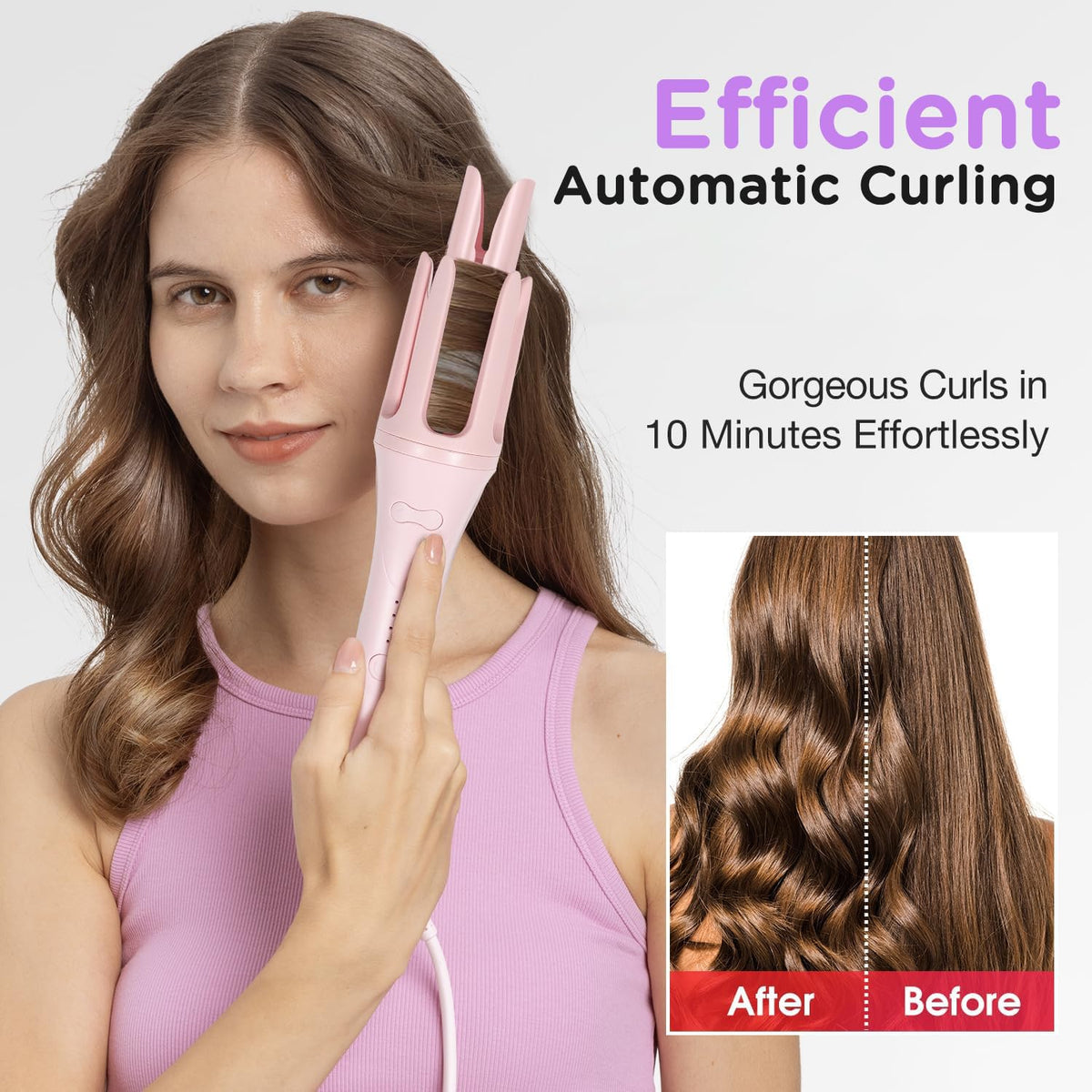 ZZR SEVEN barrel closeup tourmaline ceramic showing smooth coating for reduced frizz